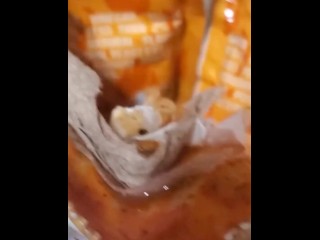 Hot sexy slappy packet in gangbang gets facial and creampied by multiple sloppy packets