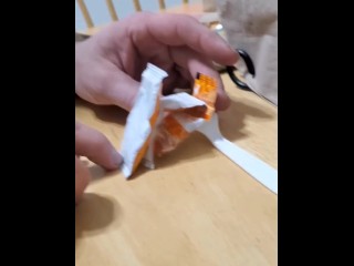 Hot sexy slappy packet in gangbang gets facial and creampied by multiple sloppy packets