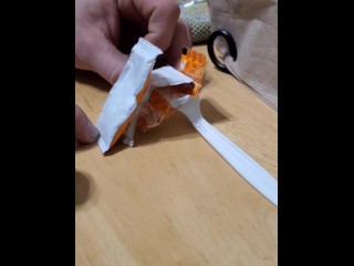 Hot sexy slappy packet in gangbang gets facial and creampied by multiple sloppy packets