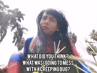 Giantess Débora tease and crush you (Español)