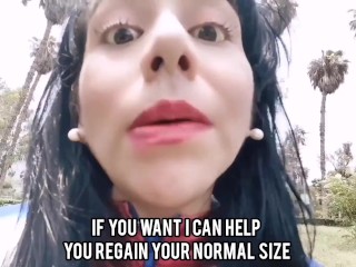 Giantess Débora tease and crush you (Español)