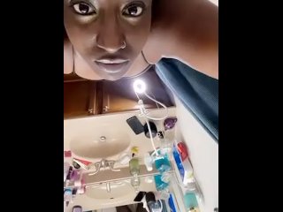 Thong bodysuit bathroom dance Queen Peacock trailer