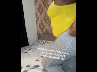 Horny kenyan housewife caught masturbating and gets her holes destroyed  pt 1