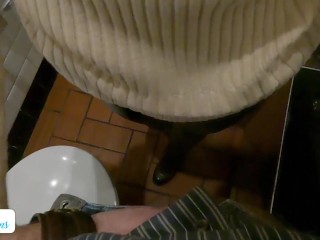 guy met a girl on the street, fed her in a restaurant and fucked her in the toilet