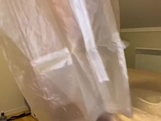 Amateur Unboxing gift from a subscriber - Clear plastic rainsuit (Custom video)