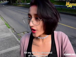 CarneDelMercado - Luna Castillo Nerdy Latina Colombiana With A Perfect Ass Gets Picked Up And Fucked