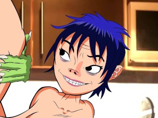 Gorillaz xxx Porn Parody - Noodle and Murdoc (Reloaded)