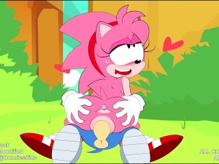 Amy Rose x Sonic Mania Hentai