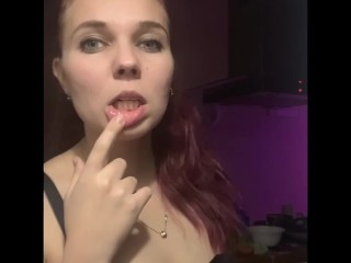 lick? suck?  or swallow?  which do you prefer?)