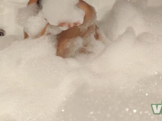 Masturbation in bathtub, public toilet sex with beautiful girl big boobs & perfect body