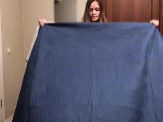 Cute Girl Sensual Blowjob and Riding on Dick before Bedtime - Homemade