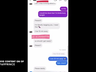 Horny 19 Year Old College Teen Begs Me to Fuck Her After Party + Text Conversations
