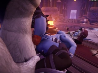 A huge warrior with a big dick fucks a juicy elf | warcraft porn