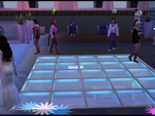 Sex at the disco. Girls in erotic clothes | wicked whims sims 4