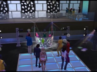 Sex at the disco. Girls in erotic clothes | wicked whims sims 4