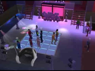 Sex at the disco. Girls in erotic clothes | wicked whims sims 4