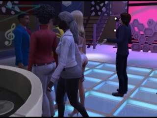 Sex at the disco. Girls in erotic clothes | wicked whims sims 4