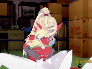 Pokemon Hentai - Blaziken hard sex with Cinderace