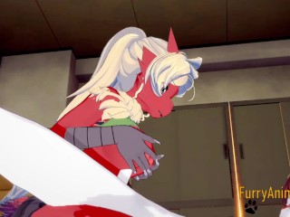 Pokemon Hentai - Blaziken hard sex with Cinderace