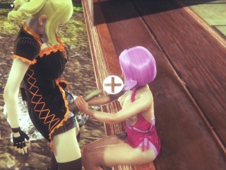 I made Sakura Haruno and Ai Miyashita fuck in Honey Select 2, I came a lot