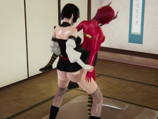 RWBY FUTA Ruby Rose X Red Demon