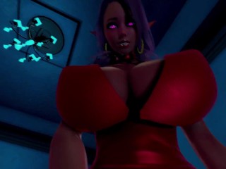 Futa Dark Elf in Red Dress Taker POV [Honey Select 2] [Futa x Male]