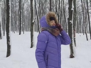 Winter PEE on Snow at PUBLIC Tourist Trail # Memories from Winter Japan National park