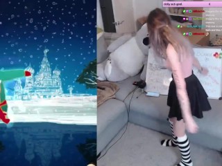 SWEATY CUTE E GIRL DANCING TO RASPUTIN