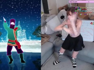 SWEATY CUTE E GIRL DANCING TO RASPUTIN