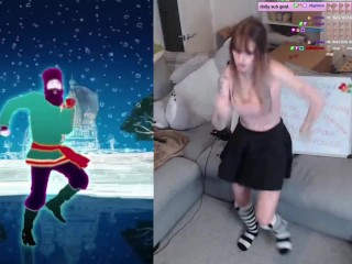 SWEATY CUTE E GIRL DANCING TO RASPUTIN