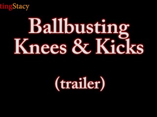 BallbustingStacy Super Hard Ballbusting Kicks + Knees, in Knee High Socks Trailer