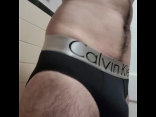 Trying out new underwear