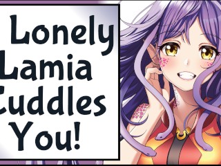 Lonely Lamia Cuddles With You In Your Camping Bag! [SFW] [Wholesome]