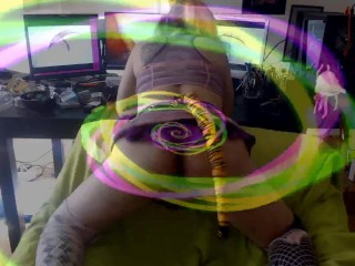 Black new world Order Anal Warmup Ass Plug Twerking brainwash sissy shemale 