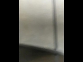 Caught jerking off on elevator