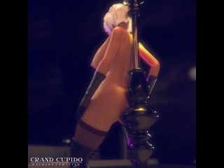 Slut Street 2B Adventures Deep Blowjob Throat Fuck And Cum Grand Cupido ( Nier Automata )