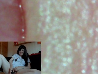 Your Italian giantess puts you inside her pussy with this endoscope