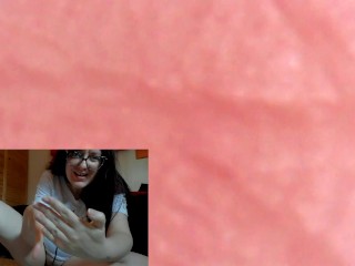 Your Italian giantess puts you inside her pussy with this endoscope