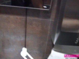 Tinder Date at KFC Burger Store ends in wild blowjob, fuck and cumshot inside - PARTY JULE