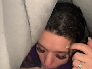 Wife sucking me while everyone’s asleep