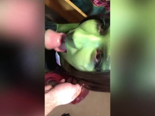 Gamora sucks Starlords dick 