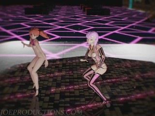 MMD R18 Misaka And Kuroko - Blackpink Whistle 1212