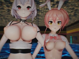 MMD R18 Mika And Sirius Sistar - Shake It 1224