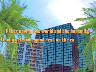 Animation Love Affair 2B on the Caribbean Beach POV Grand Cupido ( Nier Automata )