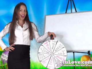 See if you can "stick" to this month's CUM schedule, up for the denial challenge?? :) - Lelu Love