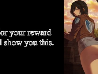 Mikasa Ackerman CEI - Be Her Little Cumslut (Femdom)