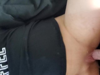 Quickie with a Creampie - A home video of a quick fuck ending in a creampie