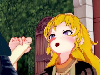 Yang Xiao Long gets mouth fucked before swallowing a load of cum - RWBY Hentai