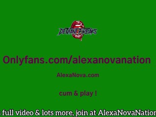 Horny slut Alexa Nova loves fruit and puts juicy cantaloupe in her butthole!