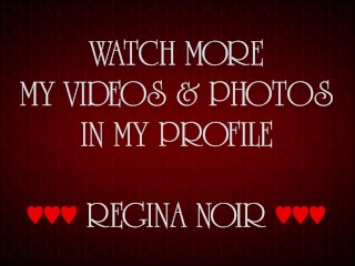 Regina Noir Striptease on the balcony Leopard lingerie